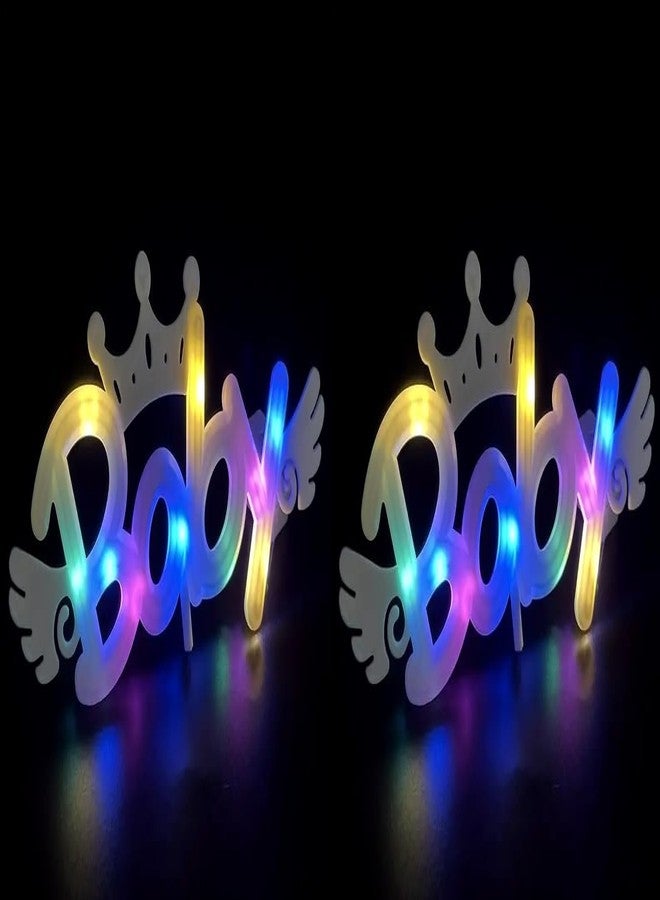 Chocozone Baby Shower Decorative Light Baby Shower Cake Topper LED Cup Cake Toppers for Cake Decoration (Pack of 2)
